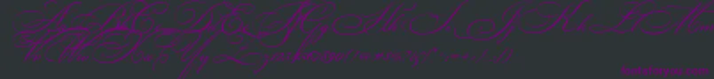 BikhamCyrScript Font – Purple Fonts on Black Background