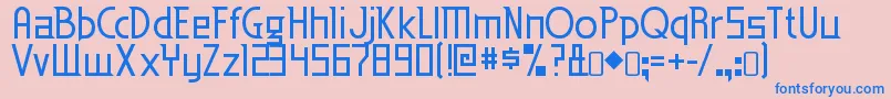 EdenmillsRegular Font – Blue Fonts on Pink Background