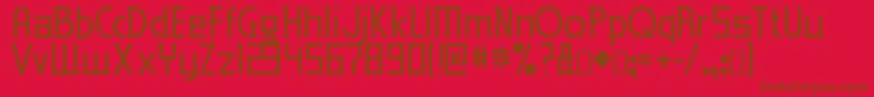 EdenmillsRegular Font – Brown Fonts on Red Background