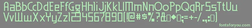 EdenmillsRegular Font – Green Fonts on Gray Background