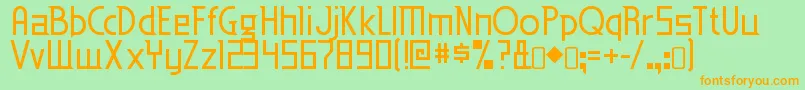 EdenmillsRegular Font – Orange Fonts on Green Background