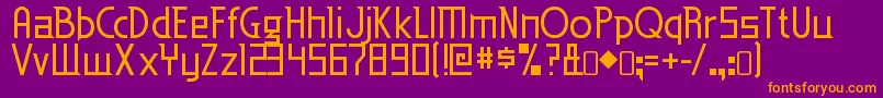 EdenmillsRegular Font – Orange Fonts on Purple Background
