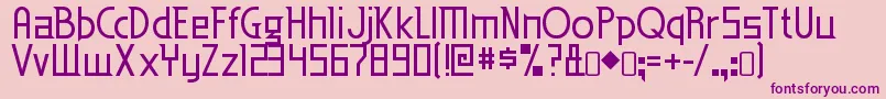 EdenmillsRegular Font – Purple Fonts on Pink Background