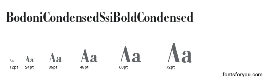 BodoniCondensedSsiBoldCondensed Font Sizes