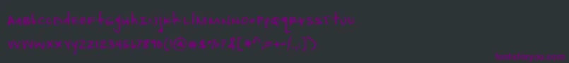 AmbitionInkDemo Font – Purple Fonts on Black Background