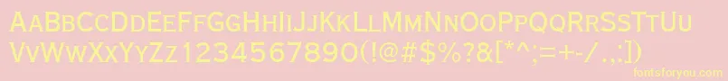 Copperplatetmedcon Font – Yellow Fonts on Pink Background