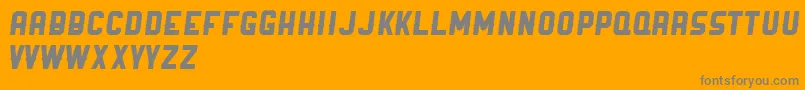 Ranger Font – Gray Fonts on Orange Background