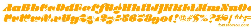 Шрифт SalmonRegular – оранжевые шрифты