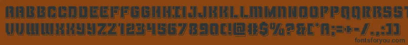 Thundertrooperpunch Font – Black Fonts on Brown Background