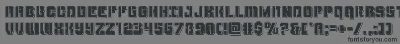 Thundertrooperpunch Font – Black Fonts on Gray Background