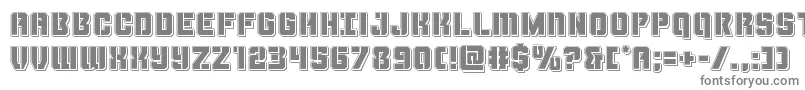 Thundertrooperpunch Font – Gray Fonts on White Background