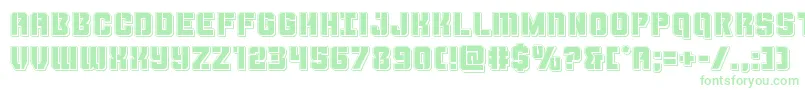 Thundertrooperpunch-Schriftart – Grüne Schriften