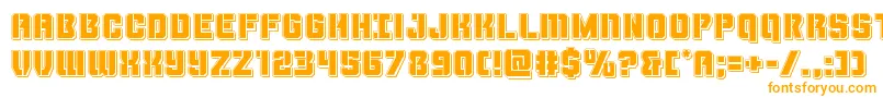 Thundertrooperpunch Font – Orange Fonts on White Background