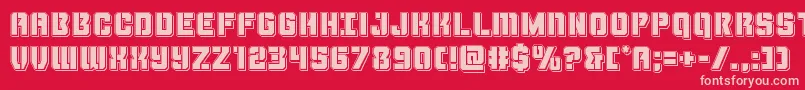More about Thundertrooperpunch Font Thundertrooperpunch Font – Pink Fonts on Red Background