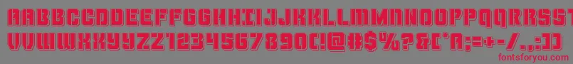 Thundertrooperpunch Font – Red Fonts on Gray Background