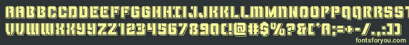 Thundertrooperpunch Font – Yellow Fonts on Black Background