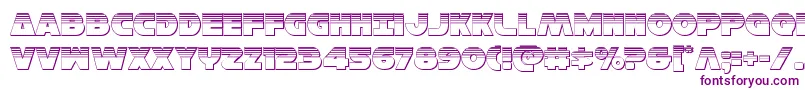 Hansolov3plat Font – Purple Fonts on White Background