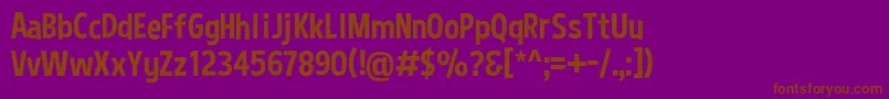 CurseCasual Font – Brown Fonts on Purple Background