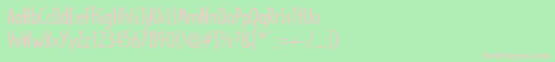 ArcaneRegular Font – Pink Fonts on Green Background