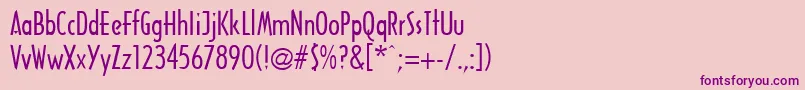 ArcaneRegular Font – Purple Fonts on Pink Background