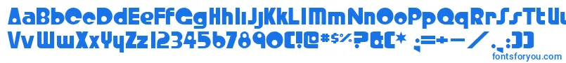 CrystalRadioKit Font – Blue Fonts on White Background