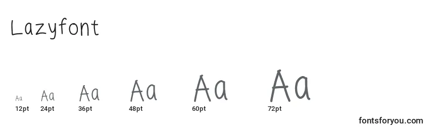 Размеры шрифта Lazyfont