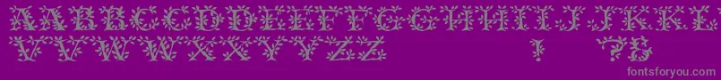 Police Tenderleaf – polices grises sur fond violet
