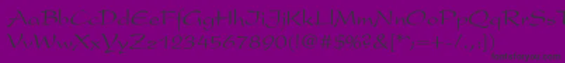 fuente Sakura – Fuentes Negras Sobre Fondo Morado
