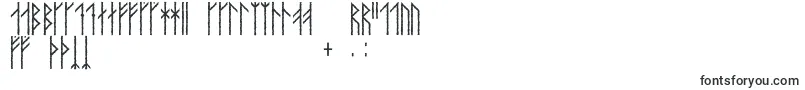 Orkahaug-Schriftart – Elfische Schriften