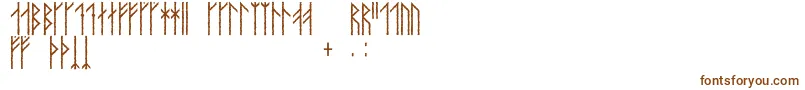 Orkahaug Font – Brown Fonts on White Background