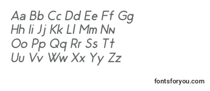 OdinRoundedLightItalic Font