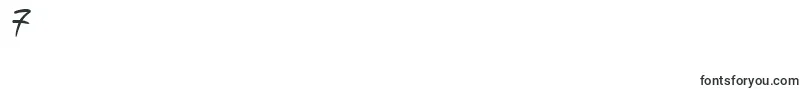 PfscandalproBold-Schriftart – Schriften für die Ziffer 7