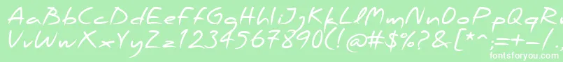 PfscandalproBold Font – White Fonts on Green Background