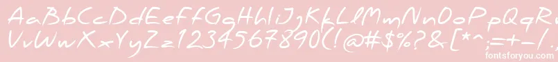 PfscandalproBold Font – White Fonts on Pink Background