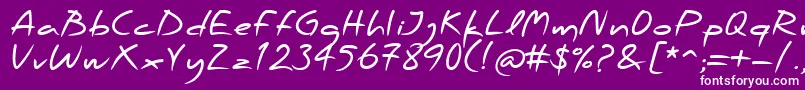 PfscandalproBold Font – White Fonts on Purple Background