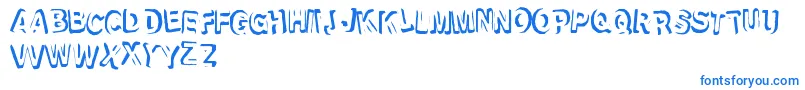 Refrig2 Font – Blue Fonts on White Background