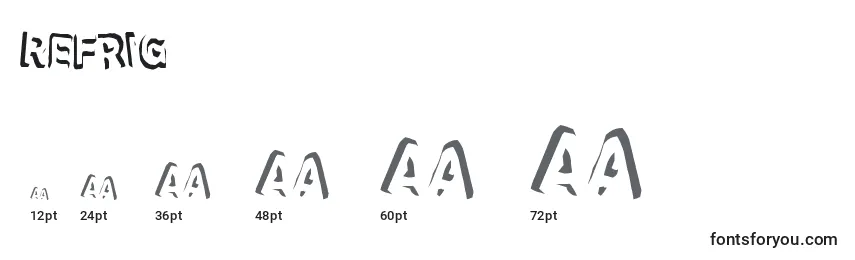 Refrig2 Font Sizes