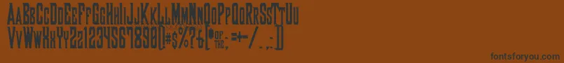 Shaxizor Font – Black Fonts on Brown Background