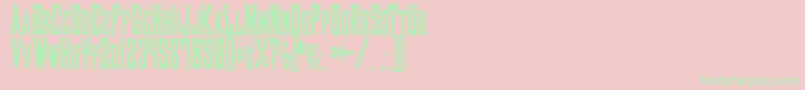 Shaxizor Font – Green Fonts on Pink Background