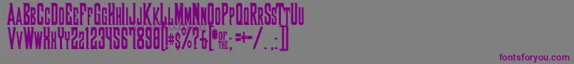 Shaxizor Font – Purple Fonts on Gray Background