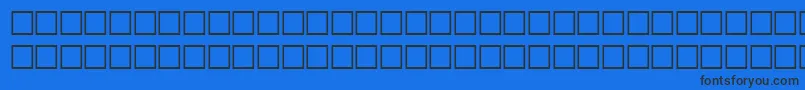 ValkenRegular Font – Black Fonts on Blue Background