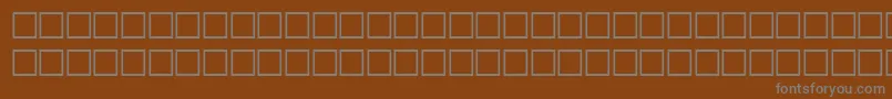 フォントValkenRegular – 茶色の背景に灰色の文字