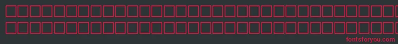 フォントValkenRegular – 黒い背景に赤い文字