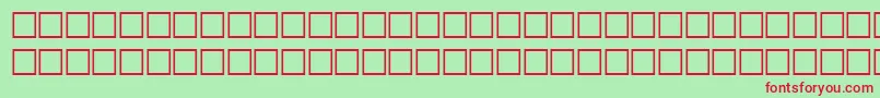 ValkenRegular-Schriftart – Rote Schriften auf grünem Hintergrund