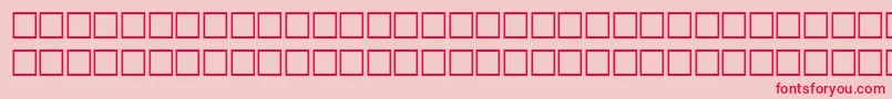 フォントValkenRegular – ピンクの背景に赤い文字
