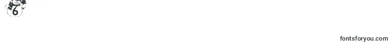 SummersSnowman Font – Fonts for Digit 6