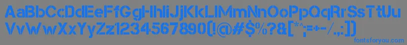 fuente CapsmallClean – Fuentes Azules Sobre Fondo Gris