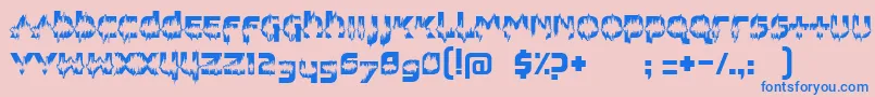 FeedbackLoud Font – Blue Fonts on Pink Background