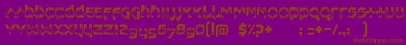 FeedbackLoud Font – Brown Fonts on Purple Background