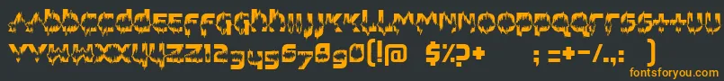 Więcej informacji o czcionce FeedbackLoud Czcionka FeedbackLoud – pomarańczowe czcionki na czarnym tle